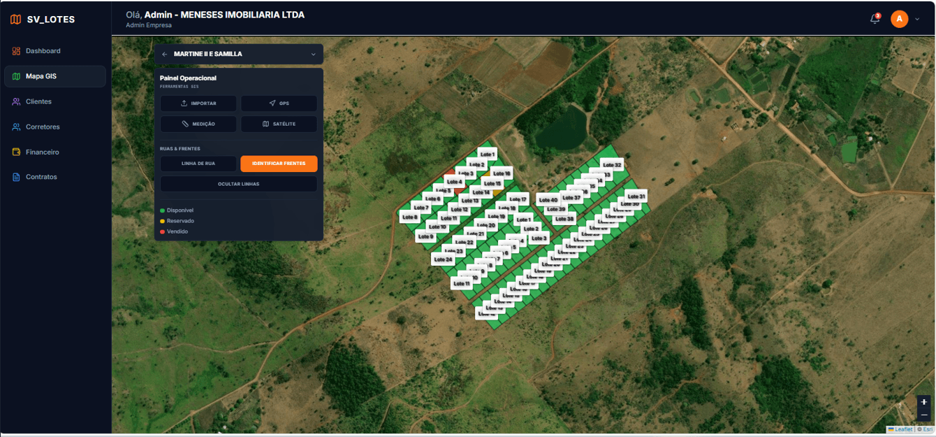 Mapa GIS Interativo — SV LOTES
